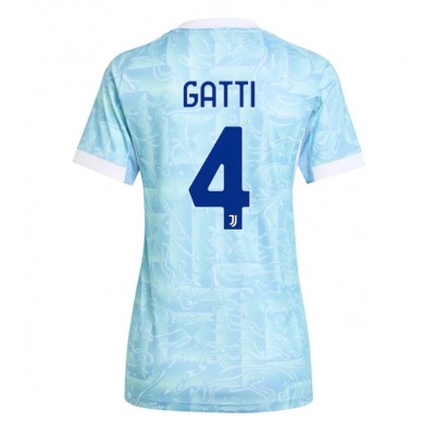 Fotballdrakt Dame Juventus Federico Gatti #4 Bortedrakt 2025-26 Kortermet Fotballdrakt Dame Juventus Federico Gatti #4 Bortedrakt 2025-26 Kortermet